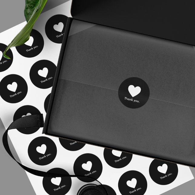 Minimalist Thank You Product Packaging Sticker (Creator Uploaded)