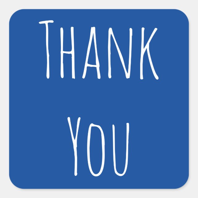 Minimalist Thank You Sticker (Front)