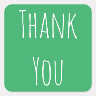 Minimalist Thank You Sticker