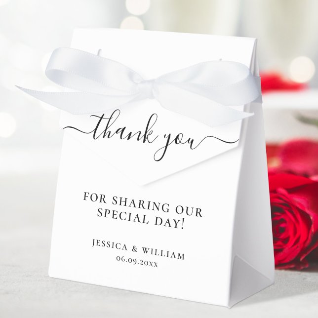 Minimalist Thank You Wedding Favour Box (Creator Uploaded)