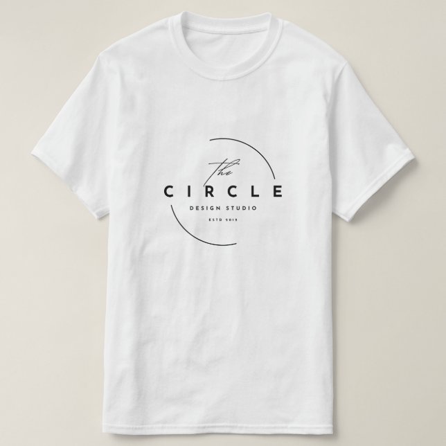 Minimalist The Circle Design Studio Logo - Modern  T-Shirt (Design Front)