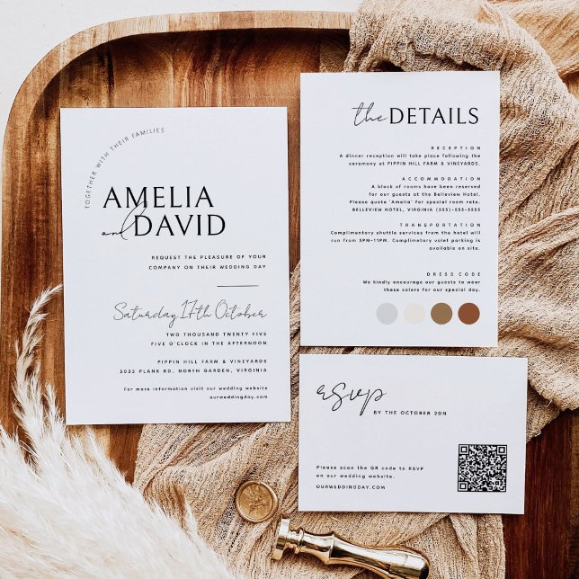 Minimalist The Details Information Enclosure Card (Creator Uploaded)