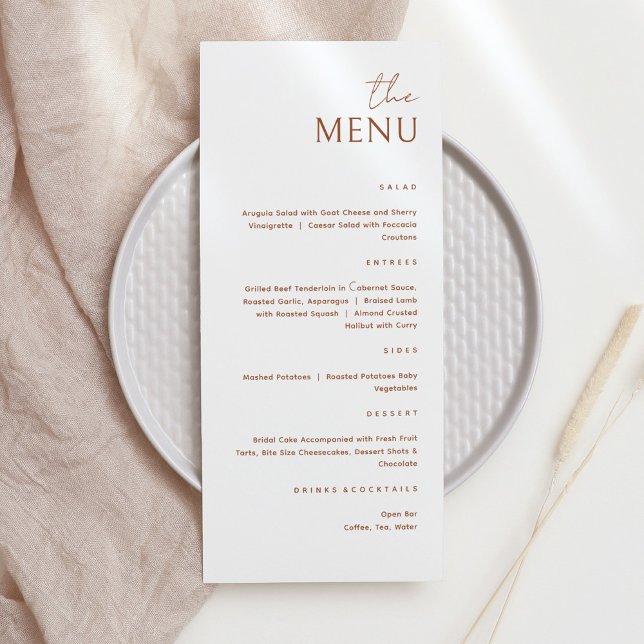 Minimalist The Menu Card (Creator Uploaded)
