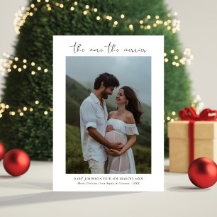 Minimalist The More The Merrier Christmas Holiday Card