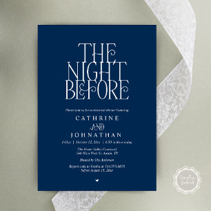 Minimalist "The Night Before" Rehearsal Dinner Invitation