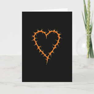 Minimalist Thorn Heart Card