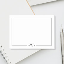Minimalist Three Letter Monogram