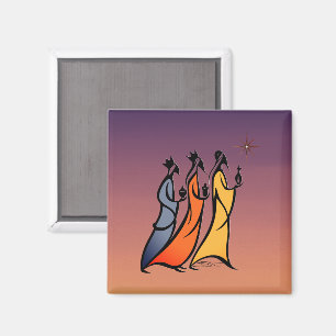 Minimalist Three Wise Men Magnet