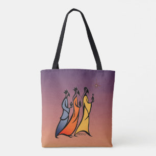 Minimalist Three Wise Men Tote Bag