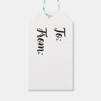 Minimalist To and From Gift Tags