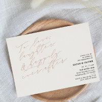 Minimalist To Love Laughter Quote Engagement Party