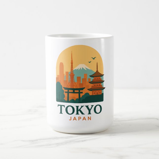 Minimalist Tokyo Japan Travel | Modern  Magic Mug (Center)