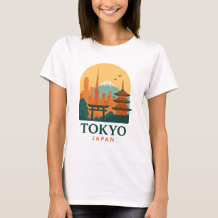 Minimalist Tokyo Japan Travel   Modern  T-Shirt