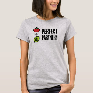 Minimalist Tomato and Basil   Perfect Partners T-Shirt