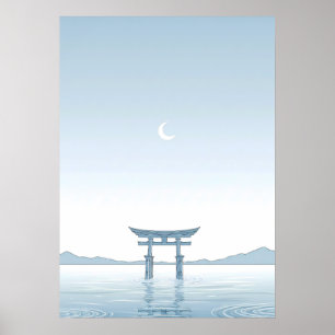 Minimalist Torii Gate Wall Art