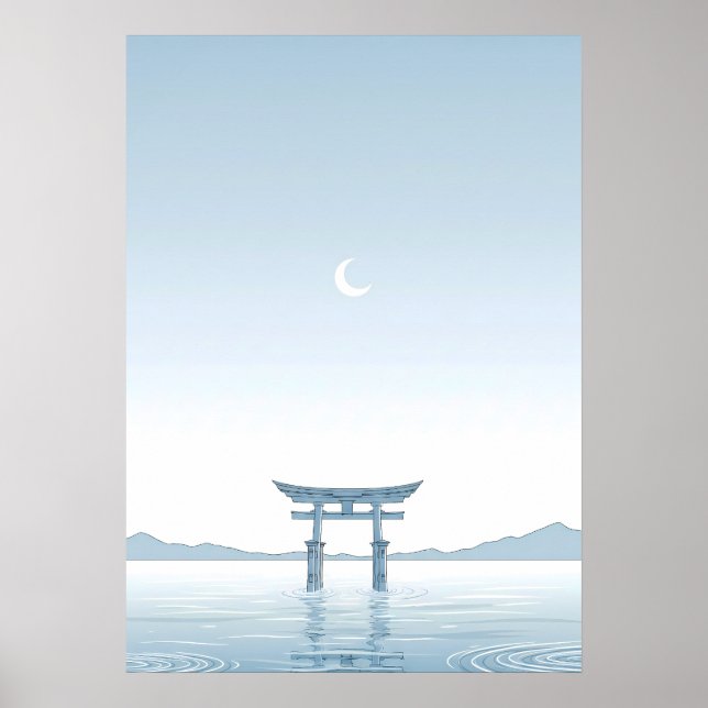 Minimalist Torii Gate Wall Art (Front)