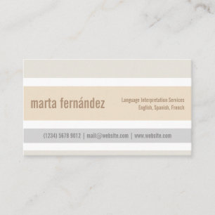 Minimalist Translator Card Language Interpreter