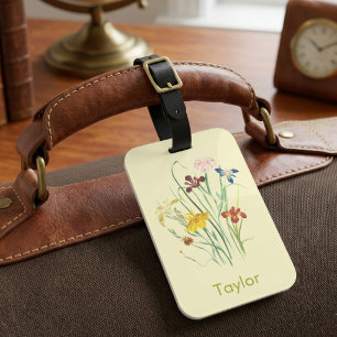 Minimalist travel luggage tag