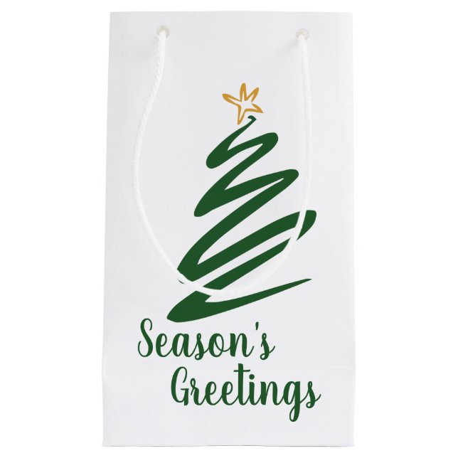 Minimalist Tree Small Gift Bag (Front)
