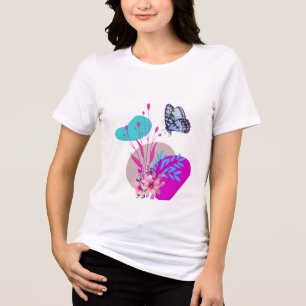 Minimalist Trendy Butterfly Design ADV-creators Tri-Blend Shirt