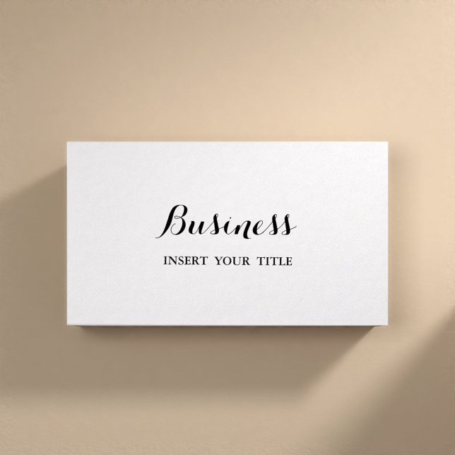 Minimalist Trendy Elegant Calligraphic Business Card (Creator Uploaded)