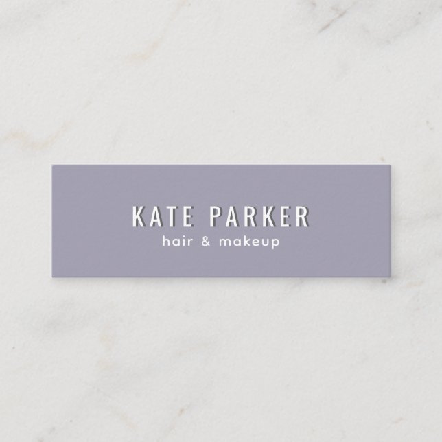 Minimalist trendy simple plain business card (Front)