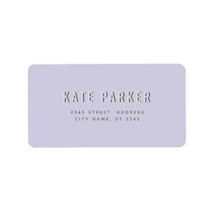 Minimalist trendy simple plain label