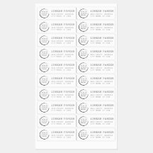Minimalist trendy simple plain your logo label