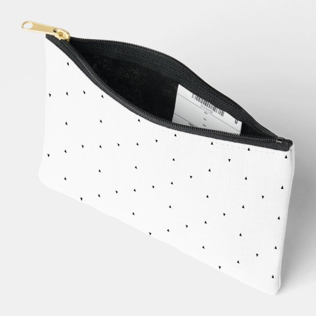 Minimalist Triangle Pattern File Folder Set Accessory Pouch (Open)