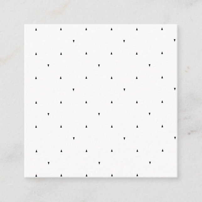 Minimalist Triangle Pattern File Folder Set Calling Card (Front)