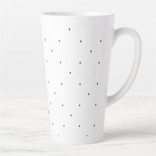 Minimalist Triangle Pattern File Folder Set Latte Mug