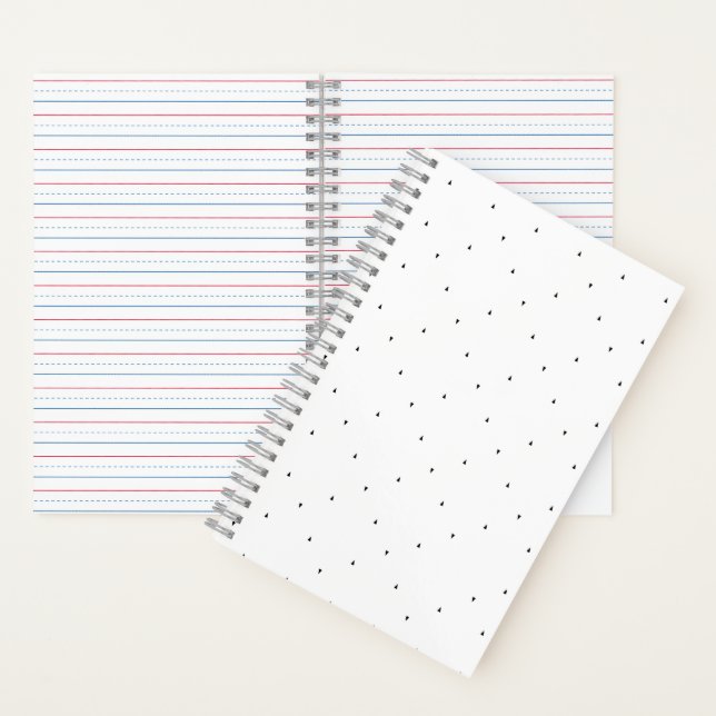 Minimalist Triangle Pattern File Folder Set Notebook (Inside)