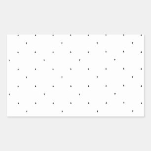Minimalist Triangle Pattern File Folder Set Rectangular Sticker