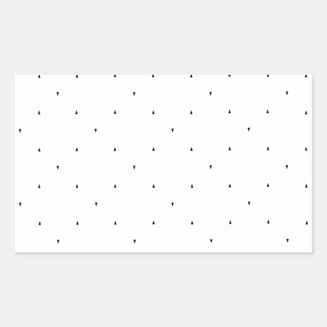 Minimalist Triangle Pattern File Folder Set Rectangular Sticker (Front)