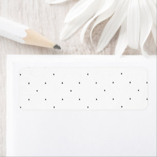 Minimalist Triangle Pattern File Folder Set Return Address Label