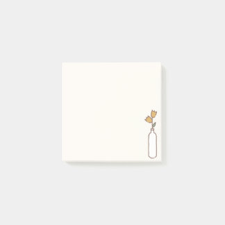 Minimalist Tulip Vase Post-it Notes