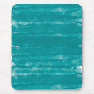 Minimalist Turquoise Watercolor Texture Mouse Pad