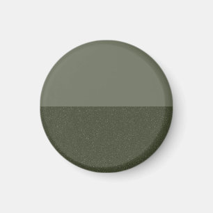 Minimalist Two-Tone Moss Green Magnet – Customise