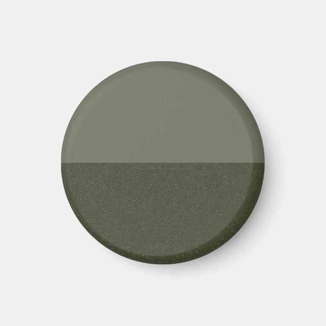 Minimalist Two-Tone Moss Green Magnet – Customise (Front)