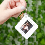 Minimalist Typewriter | Merry and Married Photo Key Ring<br><div class="desc">Minimalist Typewriter | Merry and Married Photo keychain</div>