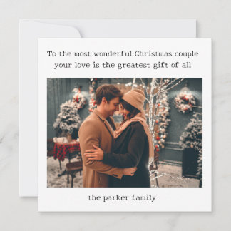 Minimalist Typewriter | Merry Christmas Photo Card
