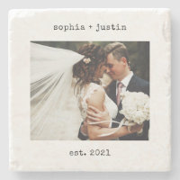 Minimalist Typewriter | Wedding Photo and Year