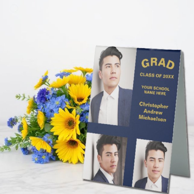 Minimalist Typography 3 Photo Graduation (Creator Uploaded)