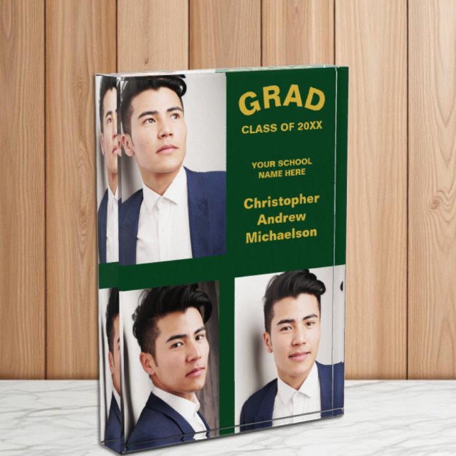 Minimalist Typography 3 Photo Graduation Block (Creator Uploaded)