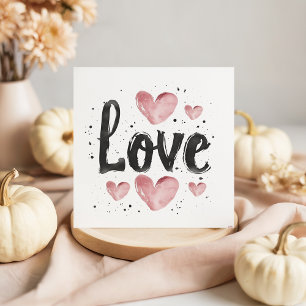 Minimalist Typography Love Valentine's Day Card