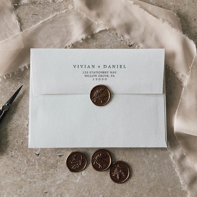 Minimalist Typography Wedding Invitation Envelope (Creator Uploaded)