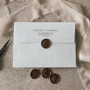 Minimalist Typography Wedding Invitation Envelope