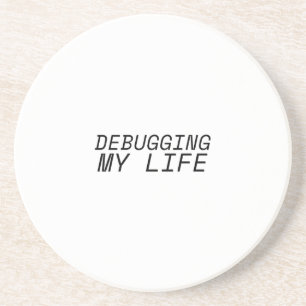 Minimalist Typolography Coaster