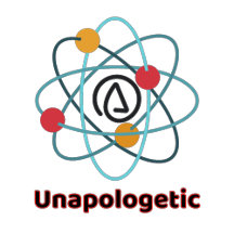 Minimalist Unapologetic Text Atheist Symbol