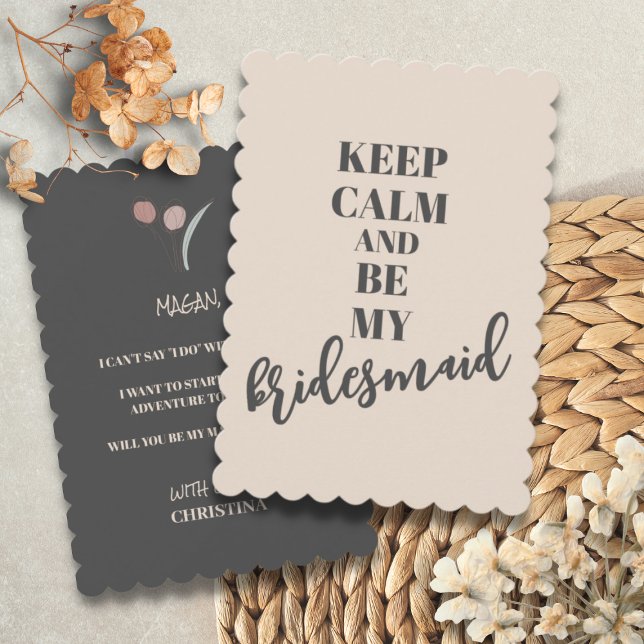 Minimalist Unique Bridesmaid Proposal Card (Creator Uploaded)